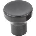 Kipp Mushroom Knob Size:3 D=M08, D1=33, Thermoset Black Polished, Comp:Free-Cutting Steel Trivalent Blue K1286.308